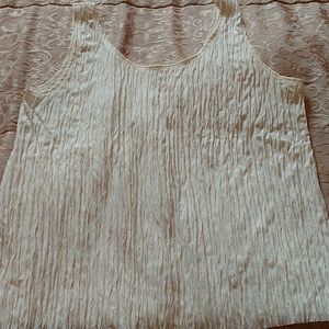 Women's Ivory Stretch Dressy Tank Top